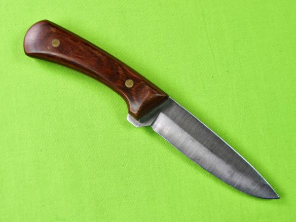 Vintage Western W88-C Buck type Knife with wood handle and sheath