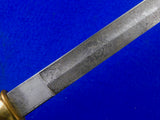 German WW1 M1871 Garde Du Corps Engraved Jager Hirschfanger Sword Dress Bayonet