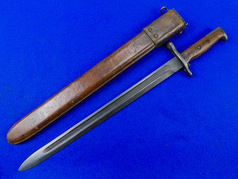 US WW1 Antique Old S.A. Bayonet Fighting Knife w/ Scabbard