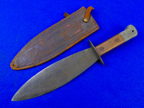 US WW2 Vintage Old Case OSS Smatchet Large Fighting Knife w/ Sheath