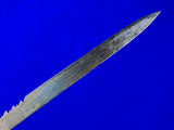 Antique German Germany 19 Century WW1 Model 1871 Saw Back Engraved Dress Dagger