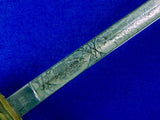 Antique German Germany WW1 Dragoon Regiment Engraved Sword w/ Scabbard