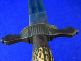 German Germany French France WW1 Hunting Dagger Knife Short Sword w/ Scabbard