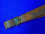 Antique US WW1 Rock Island Arsenal RIA 1914 Dated  Leather Sling Strap