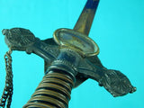 Antique 19 Century Masonic Fraternal Knights of Pythias Sword w/ Scabbard