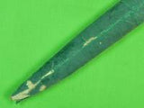 Antique 19 Century Middle East Indo Persian Jade Stone Horse Head Fighting Knife