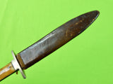 Antique British Civil War A.W. PAYNE Manhattan Works Sheffield Knife Dagger Dirk