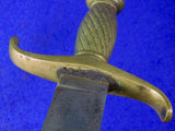 Antique German Germany Pre WW1 Artillery Short Sword w/ Scabbard