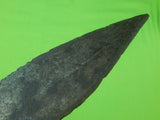 Antique Old Africa African Spear Point Blade Fighting Knife Dagger