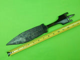 Antique Old Africa African Spear Point Blade Fighting Knife Dagger