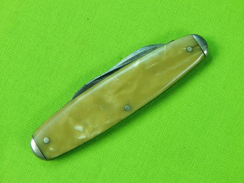 KA-BAR Yellow Pocketknife Collectible Folding Knives for sale