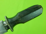 Antique Old Tibetan Tibet Bhutan Phurbu Dagger Knife w/ Scabbard