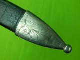 Antique WW1 Finland Norway Scandinavian Puukko Silver Hunting Knife & Scabbard