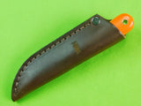 Blind Horse Knives Orange Handle Friends of NRA Knife w/ Sheath