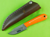 Blind Horse Knives Orange Handle Friends of NRA Knife w/ Sheath