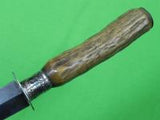 Vintage Custom Hand Made From British WW2 Fairbairn Sykes Blade Fighting Knife