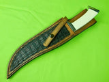 Custom Made Handmade By Dante Gottage Large Bowie Hunting Fighting Knife Sheath