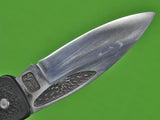 US Custom Hand Made by DAVID BOYE Folding Pocket Knife