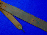 Antique US WW1 Rock Island Arsenal RIA 1914 Dated  Leather Sling Strap