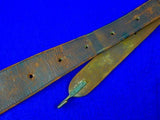 Antique US WW1 Rock Island Arsenal RIA 1914 Dated  Leather Sling Strap