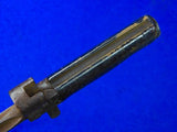 Antique French France WW1 Bayonet Knife Dagger Short Sword w/ Scabbard