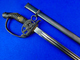 German Germany Antique Old WW1 Officer's Sword w/ Scabbard Blade marked: WK&C