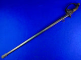 German Germany Antique Old WW1 Officer's Sword w/ Scabbard Blade marked: WK&C