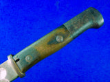 German Germany WW1 Model 1914 Saw Back Mauser Bayonet Knife w/ Scabbard