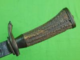 German Germany WW2 Fighting Hunting Stag Sword Blade Knife & Scabbard