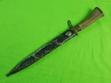 German Germany WW2 Fighting Hunting Stag Sword Blade Knife & Scabbard