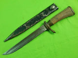 German Germany WW2 Fighting Hunting Stag Sword Blade Knife & Scabbard