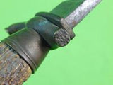 German Germany WW2 Fighting Hunting Stag Sword Blade Knife & Scabbard