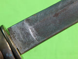 German Germany WW2 Fighting Hunting Stag Sword Blade Knife & Scabbard