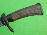 German Germany WW2 Fighting Hunting Stag Sword Blade Knife & Scabbard