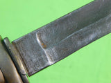 German Germany WW2 Fighting Hunting Stag Sword Blade Knife & Scabbard