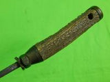 German Germany WW2 Fighting Hunting Stag Sword Blade Knife & Scabbard