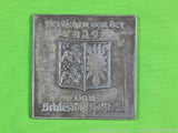 German Germany WWII WW2 Table Medal Plaque Box