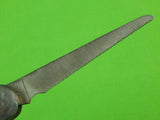 RARE Vintage US Colonial (?) Huge Folding Pocket 2 Blade Knife Saw