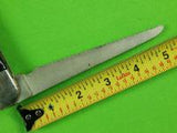 RARE Vintage US Colonial (?) Huge Folding Pocket 2 Blade Knife Saw