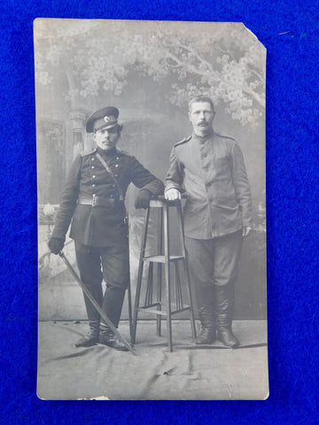 Imperial Russian Russia Antique WW1 Cossack w/ Shashka Sword Photo Postcard h