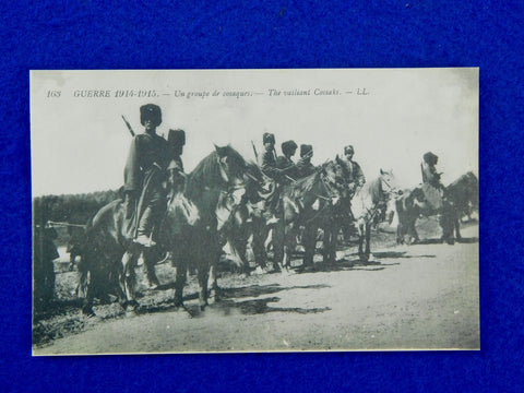 Imperial Russian Russia Antique WW1 Cossack w/ Shashka Sword Photo Postcard i