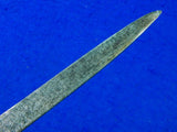 RARE Antique Old Indonesia Indonesian Silver Handle Fighting Knife