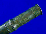 RARE Antique Old Indonesia Indonesian Silver Handle Fighting Knife