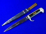 Italian Italy WW2 Officer's Dagger Fighting Knife w/ Scabbard