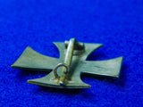 German Germany Antique WW1 Iron Cross 1 Class Medal Order Badge Pin Award