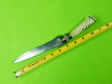 Antique Old Philippines Fancy Punal Moro Kris Fighting Knife w/ Scabbard