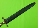 Vintage German Germany Solingen Small Dagger Stiletto Knife w/ Sheath