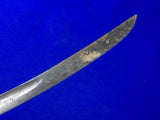 Antique 19 century US Civil War Engraved Blued Cavalry Sword Blade