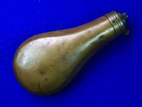 Antique Old 19 Century US Civil War Powder Flask – ANTIQUE