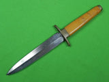 Vintage US Custom Made Handmade Stiletto Fighting Knife & Sheath